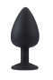 Silikonowy korek analny, plug czarny rozmiar L