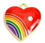 Zawieszka serce czerwone PRIDE LGBT