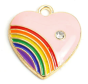 Zawieszka serce różowe PRIDE LGBT