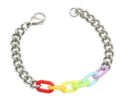 Opaska, bransoletka metalowa PRIDE LGBT