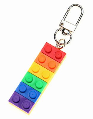 Brelok klocek tęczowy PRIDE LGBT