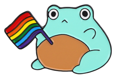 Pin, przypinka żaba PRIDE LGBT