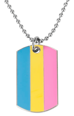 Nieśmiertelnik flaga  panseksualna PRIDE LGBT