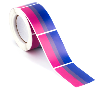 Naklejka biseksualna flaga PRIDE LGBT