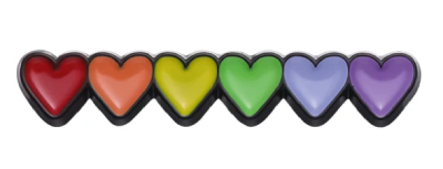 Pin, przypinka serduszka PRIDE LGBT