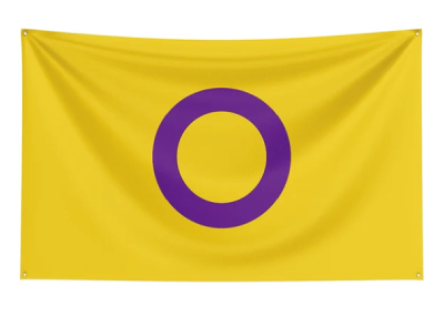 Duża flaga dumy osób interpłciowych PRIDE LGBT 90x150 cm