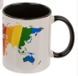 Kubek ceramiczny mapa świata PRIDE LGBT