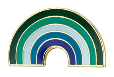 Pin, przypinka tęcza gejowska Gay Men PRIDE LGBT