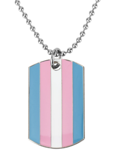 Nieśmiertelnik flaga transpłciowa PRIDE LGBT