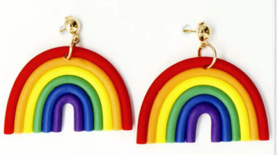 Kolczyki tęczowe tęcza PRIDE LGBT