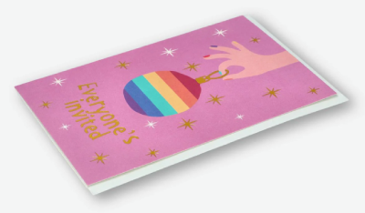 Kartka pocztowa, pocztówka bombka PRIDE LGBT
