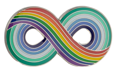 Pin, przypinka MLM PRIDE nieskończoność