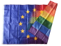 Duża flaga Unia Europejska, UE, EU PRIDE LGBT 90x150 cm