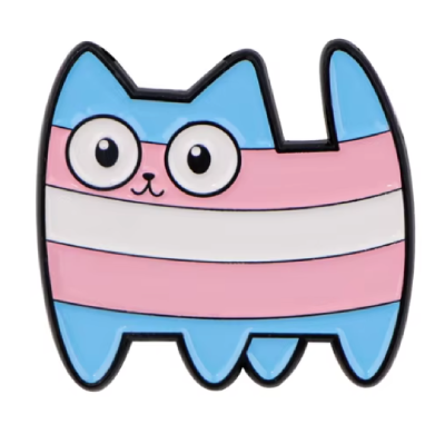 Pin, przypinka kotek transpłciowy PRIDE LGBT