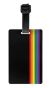 Przywieszka do bagażu, flaga czarna PRIDE LGBT