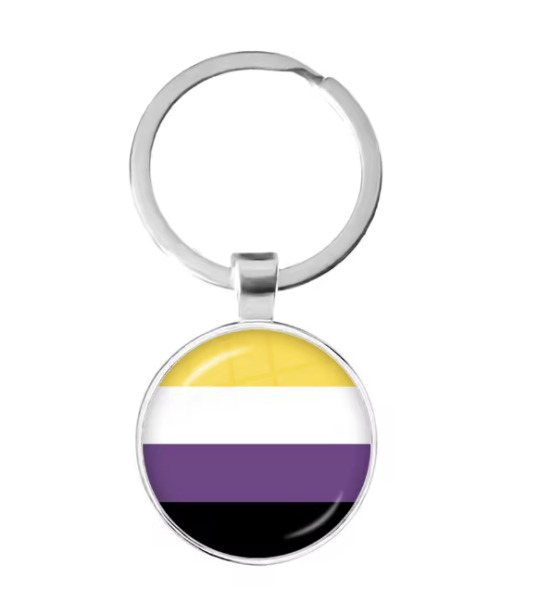 Brelok niebinarna flaga PRIDE LGBT