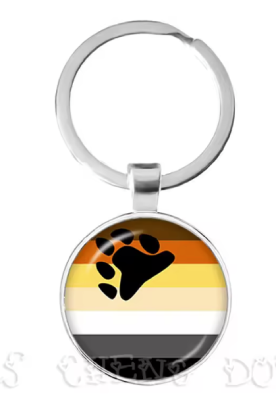 Brelok miśkowa flaga BEAR PRIDE LGBT