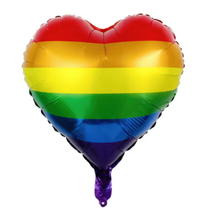 Balon foliowy, metaliczny PRIDE LGBT