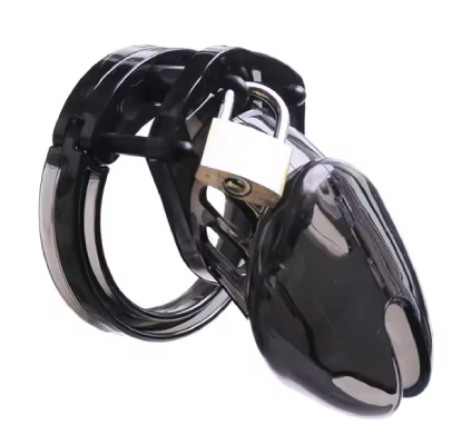 Klatka na penisa zamykana, chastity, męski pas cnoty - mniejsza