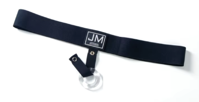 Cockstrap czarny Jockmail z silikonowym cock ring