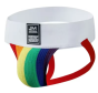 Jockstrapy Jocky tęczowe z grubą białą gumą PRIDE Jockmail