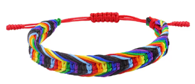 Opaska, bransoletka z muliny, regulowana progresywna PRIDE