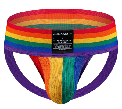 Jockstrapy Jocky tęczowe PRIDE Jockmail rozm. XL