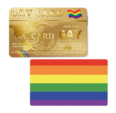 Gay card - złota karta PRIDE