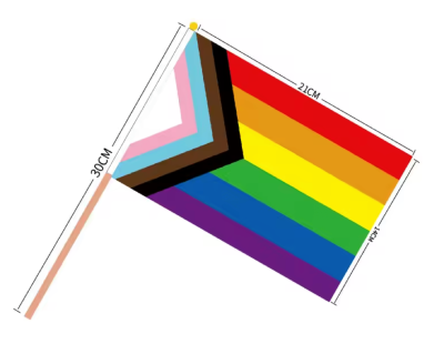 Chorągiewka PRIDE progresywna