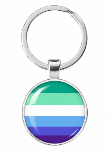 Brelok flaga MLM (Men Loving Men) PRIDE