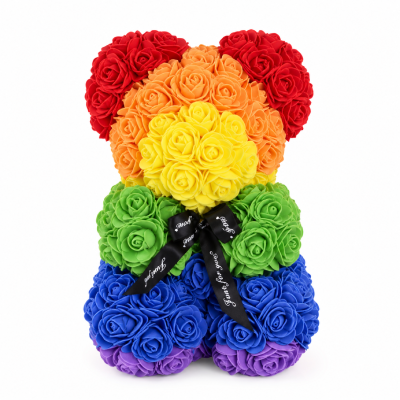 Miś z róż PRIDE