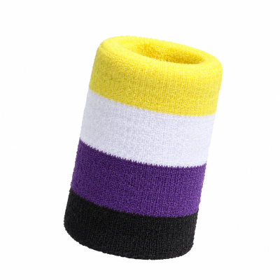 Frotka na nadgarstek, opaska niebinarna PRIDE