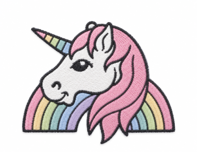 Naprasowanka, naszywka unicorn, jednorożec
