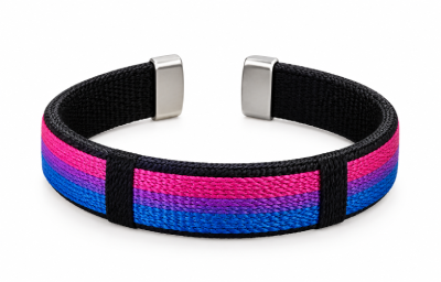 Opaska otwarta biseksualna PRIDE