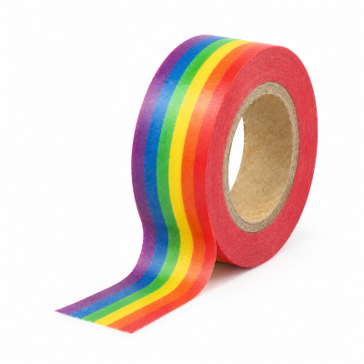 Taśma klejąca, tęczowa PRIDE