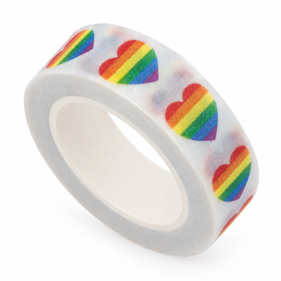Taśma klejąca serca PRIDE