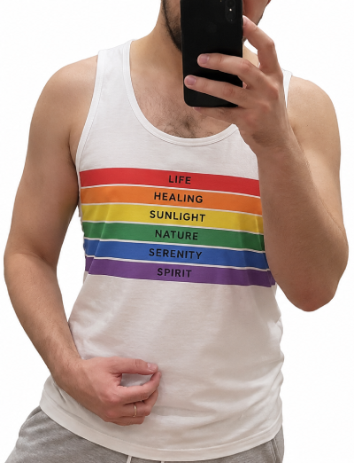 Koszulka plażowa sportowa top tank PRIDE