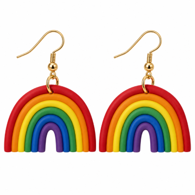 Kolczyki tęczowe tęcza PRIDE