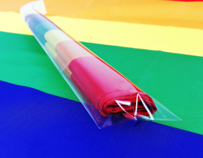Mała flaga, chorągiewka do samochodu PRIDE LGBT 30x40 cm