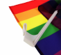 Mała flaga, chorągiewka do samochodu PRIDE LGBT 30x40 cm
