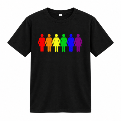 Damska koszulka kobiety PRIDE czarna