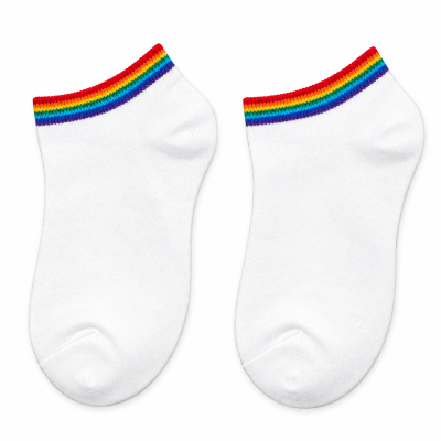 Skarpety, stopki białe PRIDE