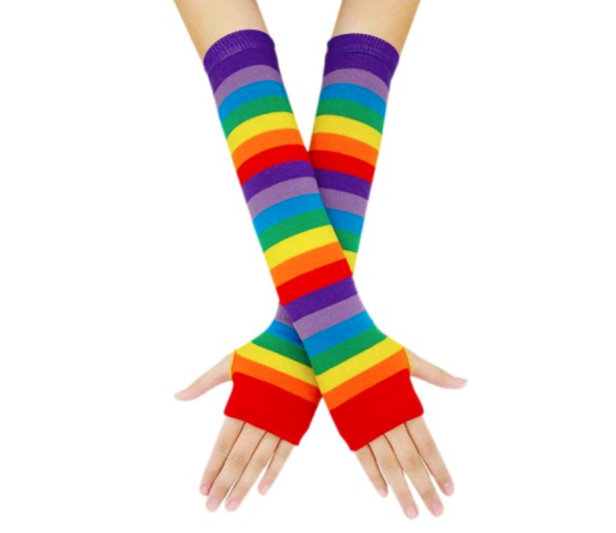 Długie rękawiczki mitenki PRIDE