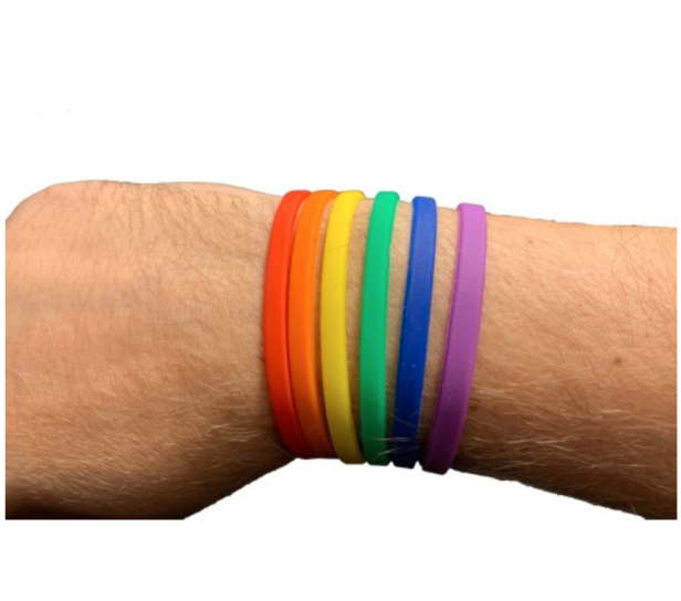Opaski silikonowa PRIDE LGBT 6 szt