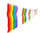 Girlanda chorągiewek PRIDE LGBT 20 szt
