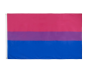 Duża, biseksualna flaga PRIDE LGBT 90x150 cm