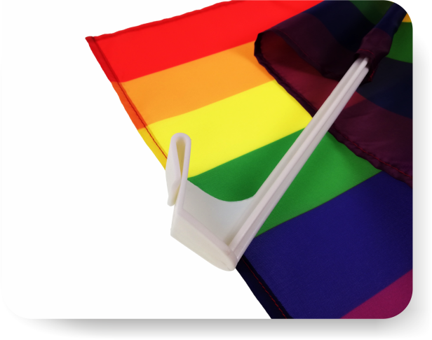 Chorągiewka PRIDE LGBT do samochodu 30*40 cm