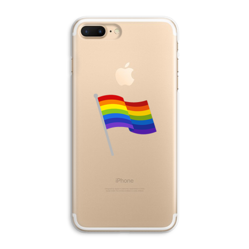 Etui na telefon, case silikonowe flaga PRIDE powiewająca flaga