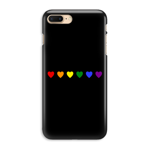 Etui na telefon, case silikonowe flaga PRIDE serduszka