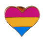 Pin, przypinka serce panseksualizm PRIDE LGBT